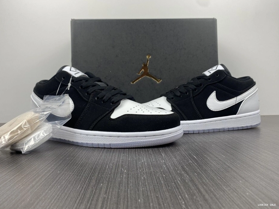 Reps Air DH6931-001 White 1 Low Jordan Black 0509